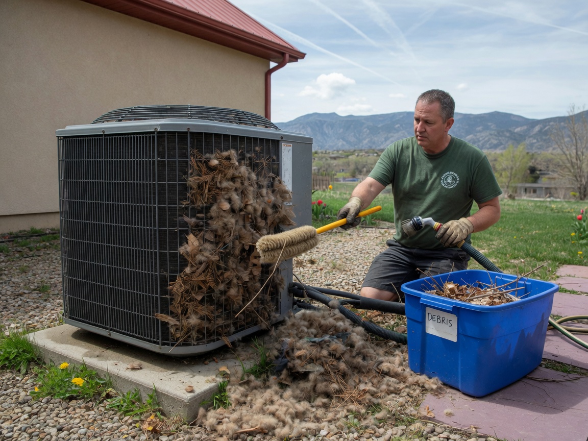 How Loveland Homeowners Can Clear Debris From AC Coils After Spring Winds